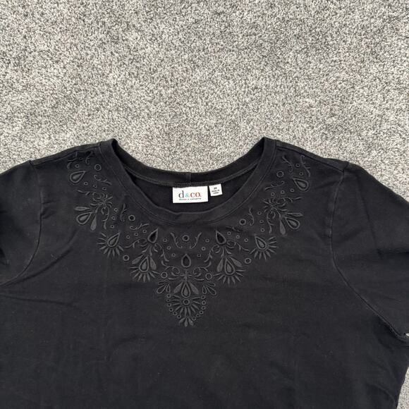 Dark Floral Paisley Top Womens 3X Plus Edgy Bohemian Grandma Goth Casula Comfy - Picture 4 of 9